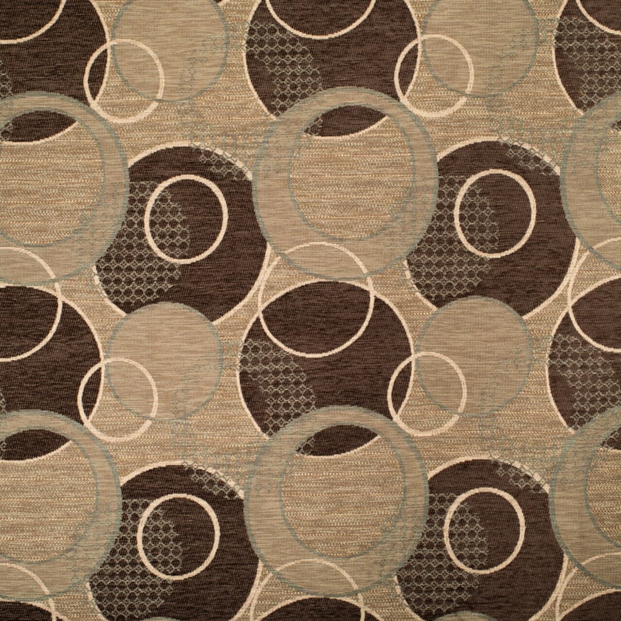 Granite - Brown Abstract Geometric Upholstery Fabric 54 Inches"